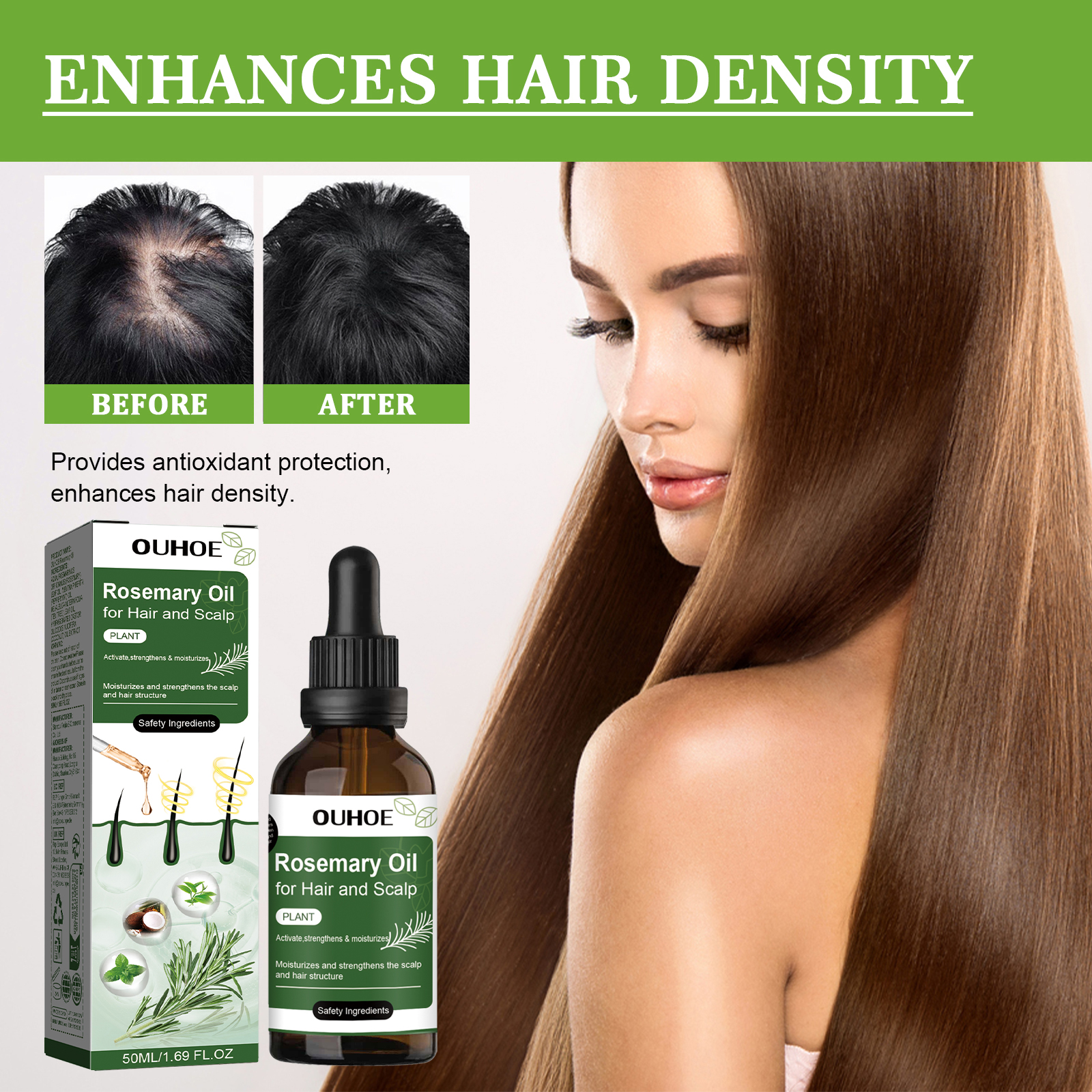 Hair Care Growth - Rosemary Anti Hair Loss Oil Nourishing