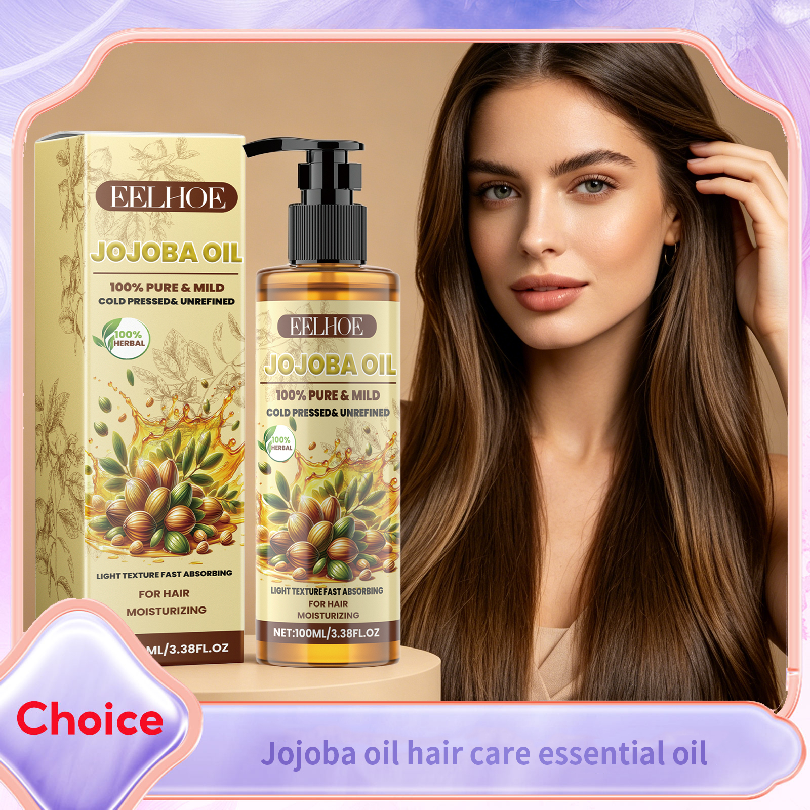 Split End Repair Serum - Organic Jojoba Oil Hair Growth Serum