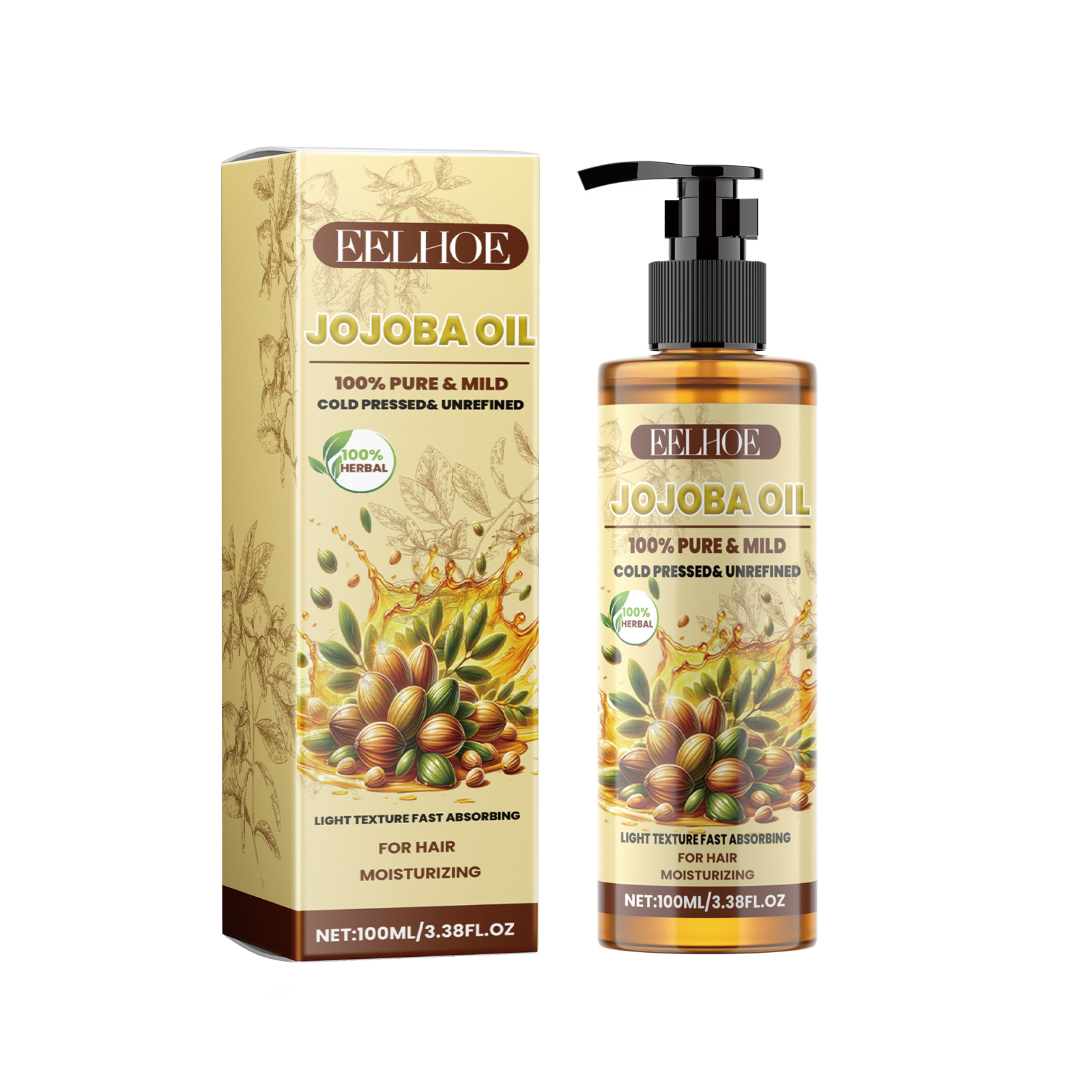 Organic Jojoba Oil Hair Growth - Split End Repair Serum 评论和价格