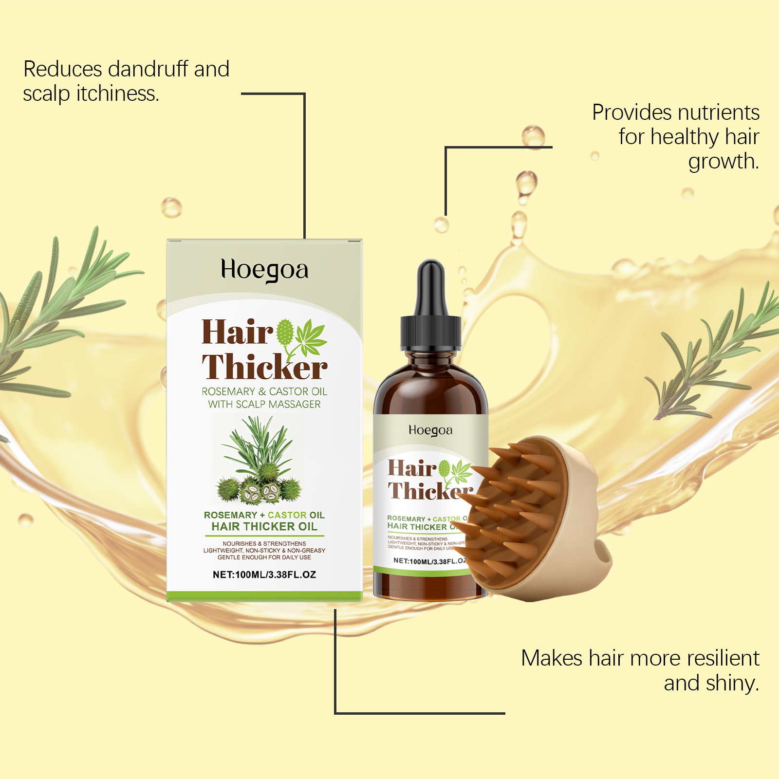 Rosemary Castor Oil Hair Care  - Split End Repair Serum 评论和价格