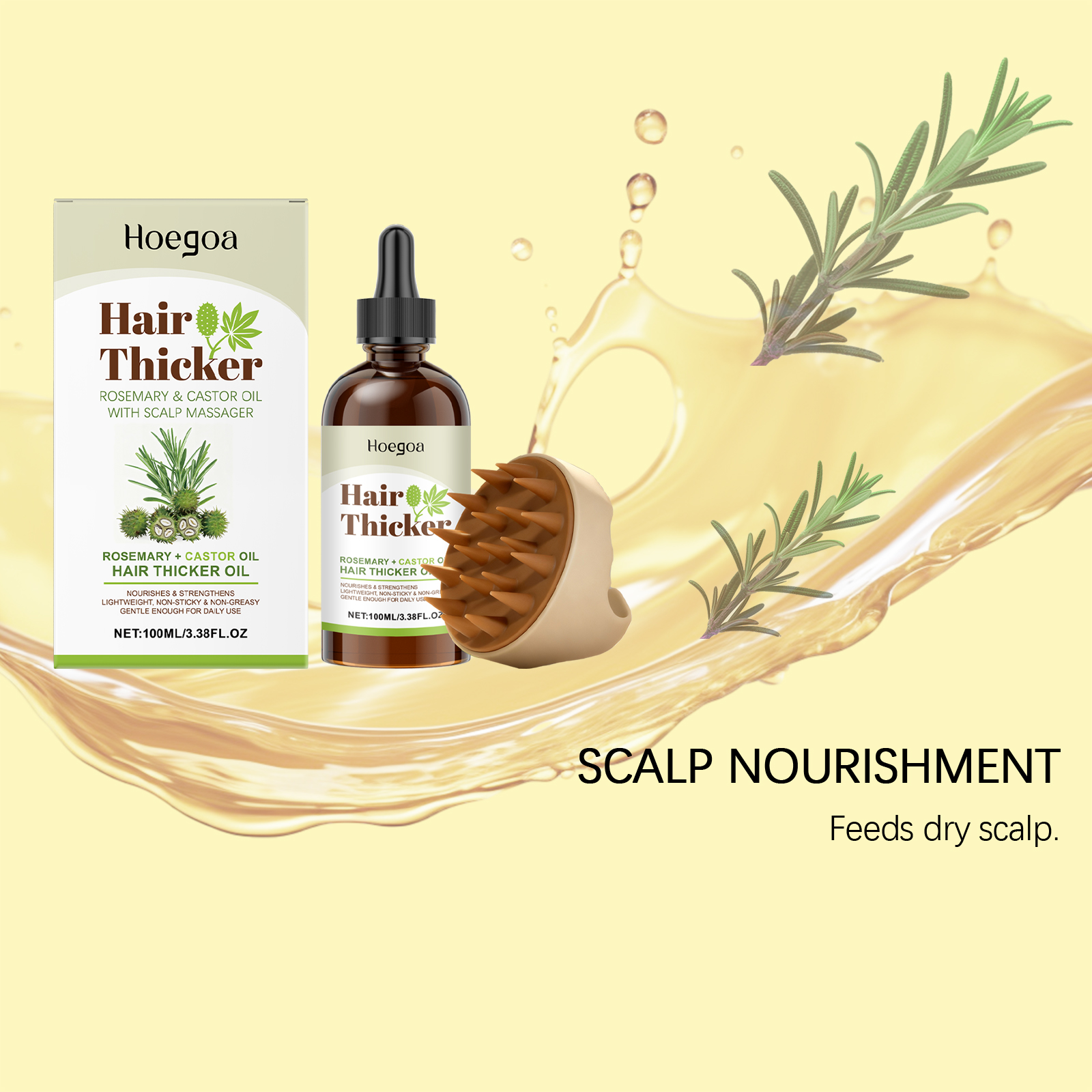 Rosemary Castor Oil Hair Care  - Split End Repair Serum 评论和价格