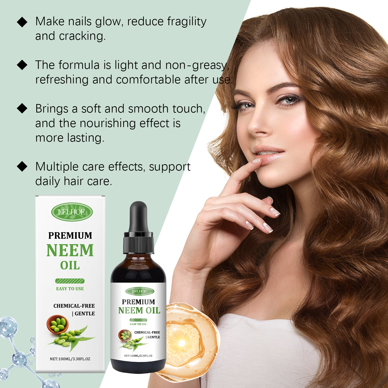 Pure Neem Oil Hair Serum Repai - Split End Repair Serum 评论和价格