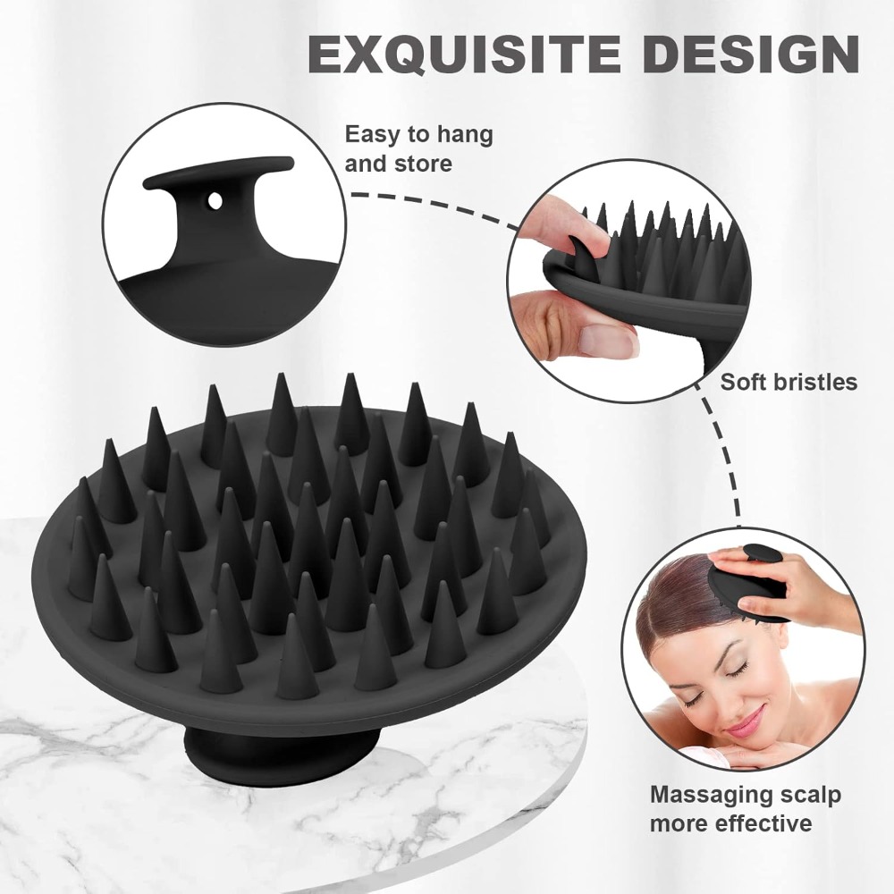 Silicone Scalp Massager Shampo - Hair Care Growth 评论和价格
