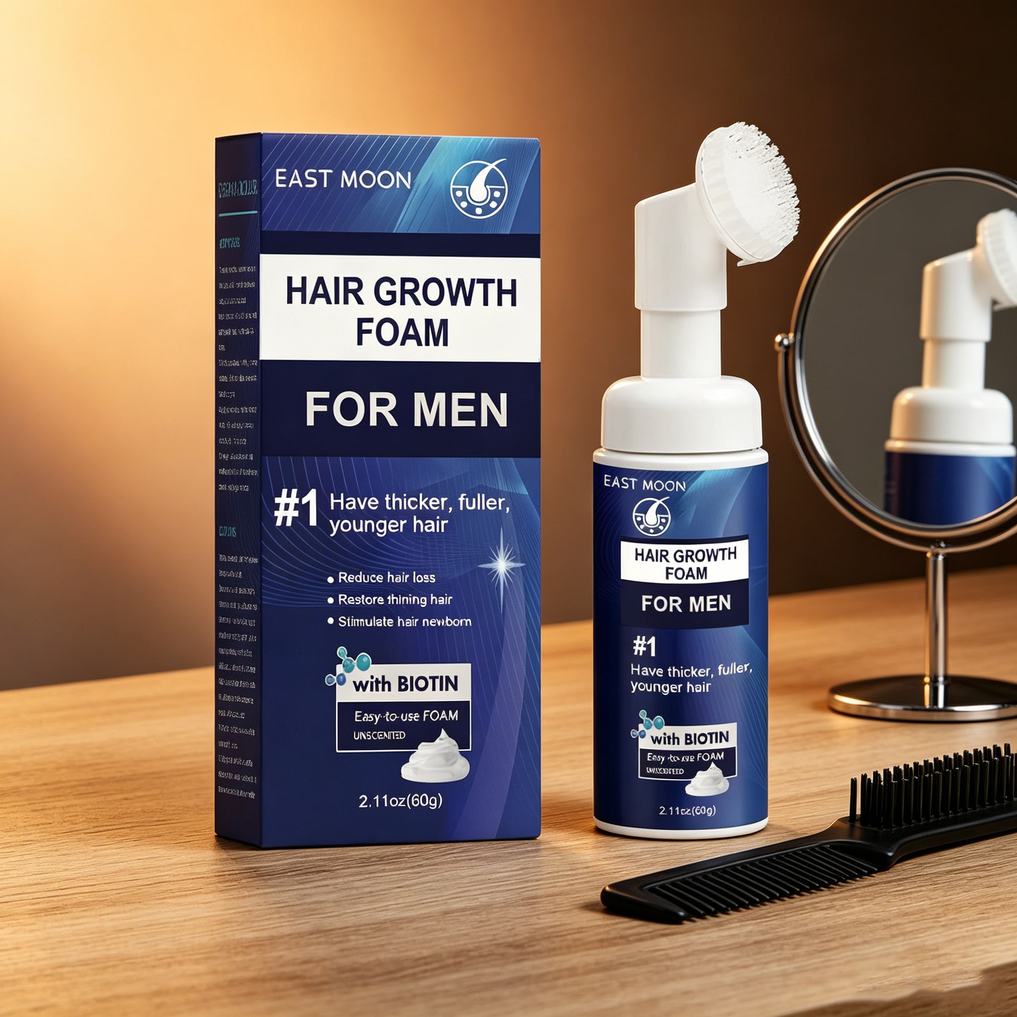 Hair Growth Foam Silicone Brus - Hair Care Growth 评论和价格