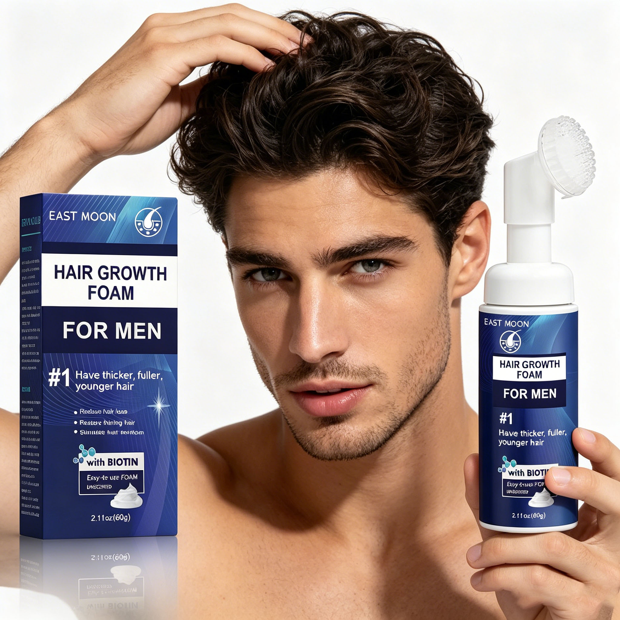 Hair Growth Foam Silicone Brus - Hair Care Growth 评论和价格