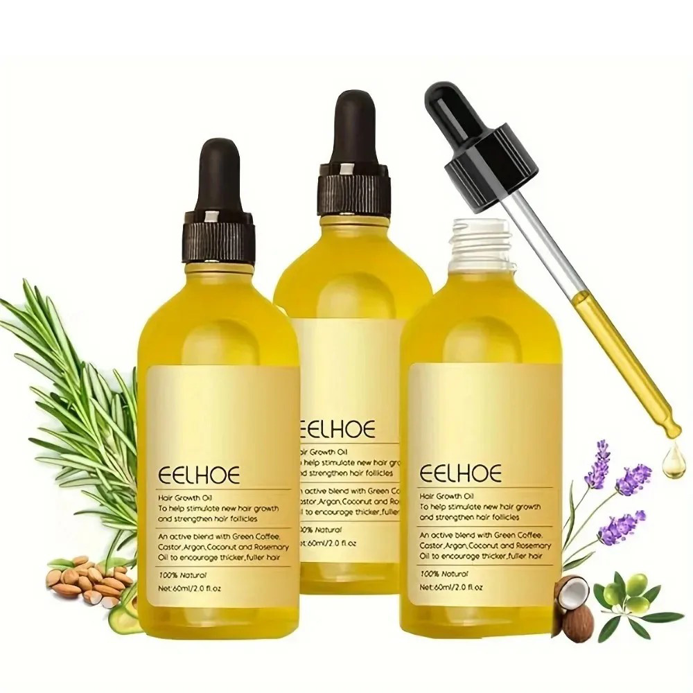 1/2/3pcs Natural Hair Growth O - Hair Care Fragrance Essential Oil 评论和价格