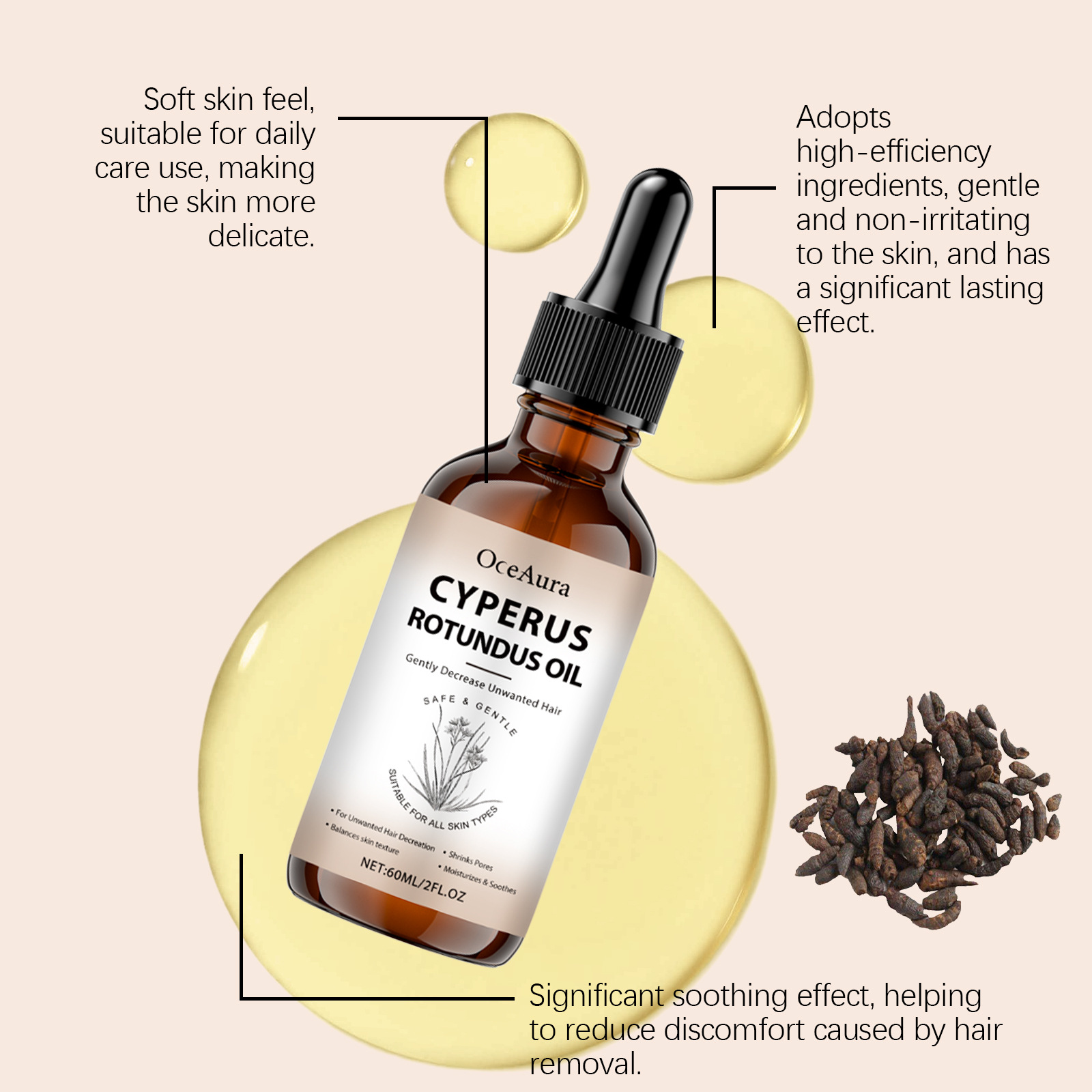 Cyperus Rotundus Oil for Hair  - Hair Care Oil Serum 评论和价格