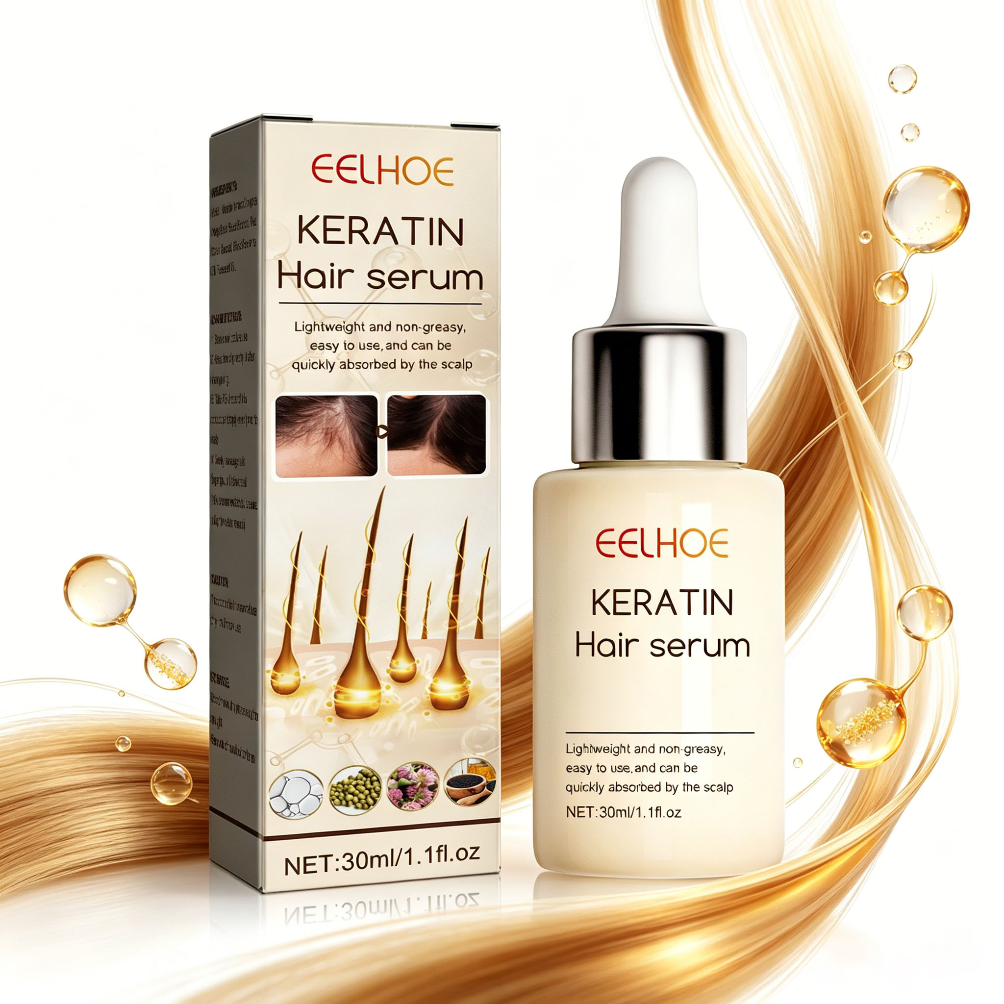 Dense Hair Essence Oil Strong  - Split End Repair Serum 评论和价格