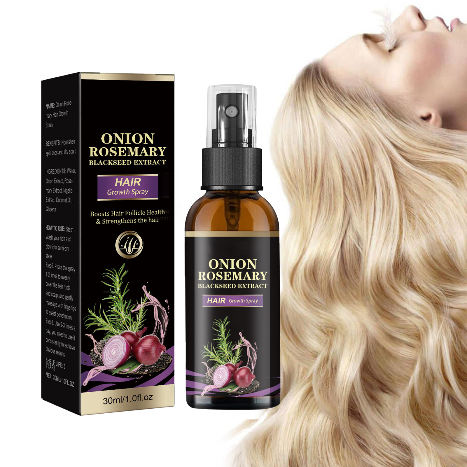 30ml Hair Growth Spray Onion R - Hair Care Growth 评论和价格