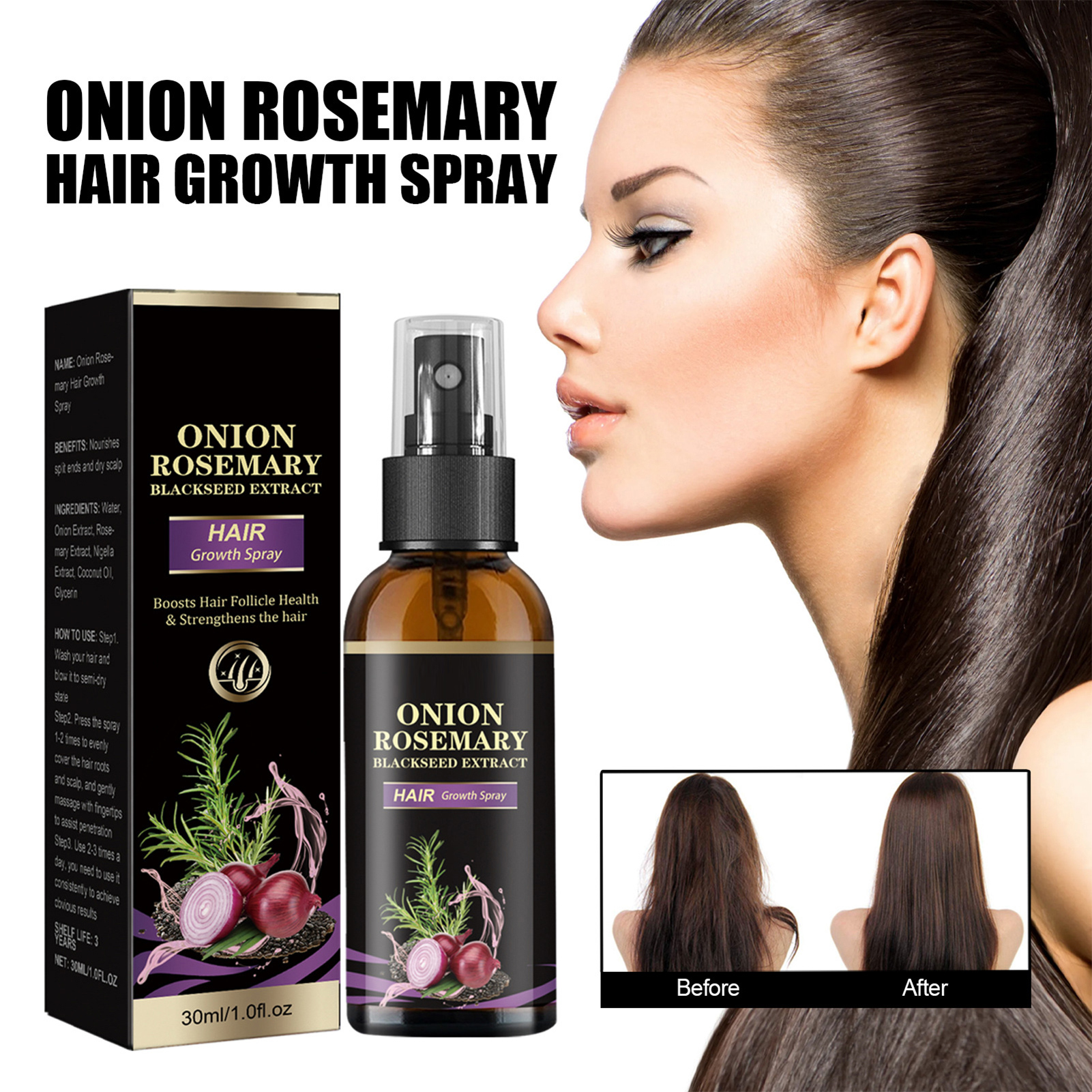 30ml Hair Growth Spray Onion R - Hair Care Growth 评论和价格