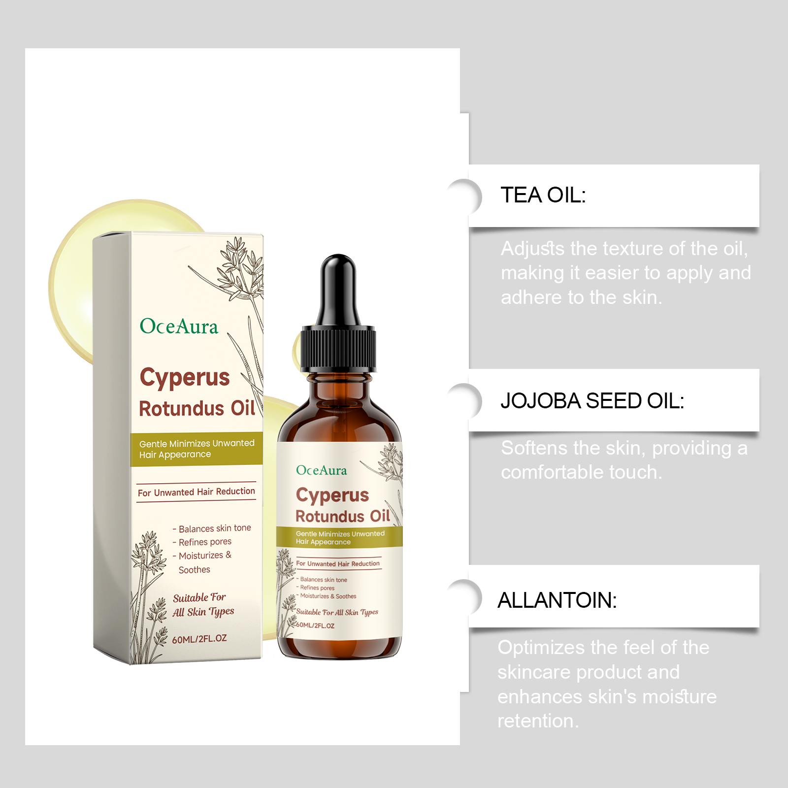 Cyperus Rotundus Hair Removal  - Hair Care Oil Serum 评论和价格