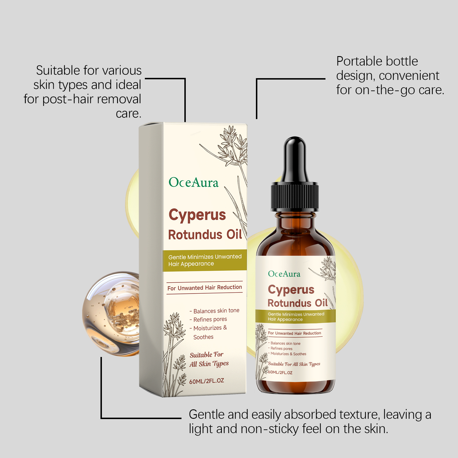 Cyperus Rotundus Hair Removal  - Hair Care Oil Serum 评论和价格