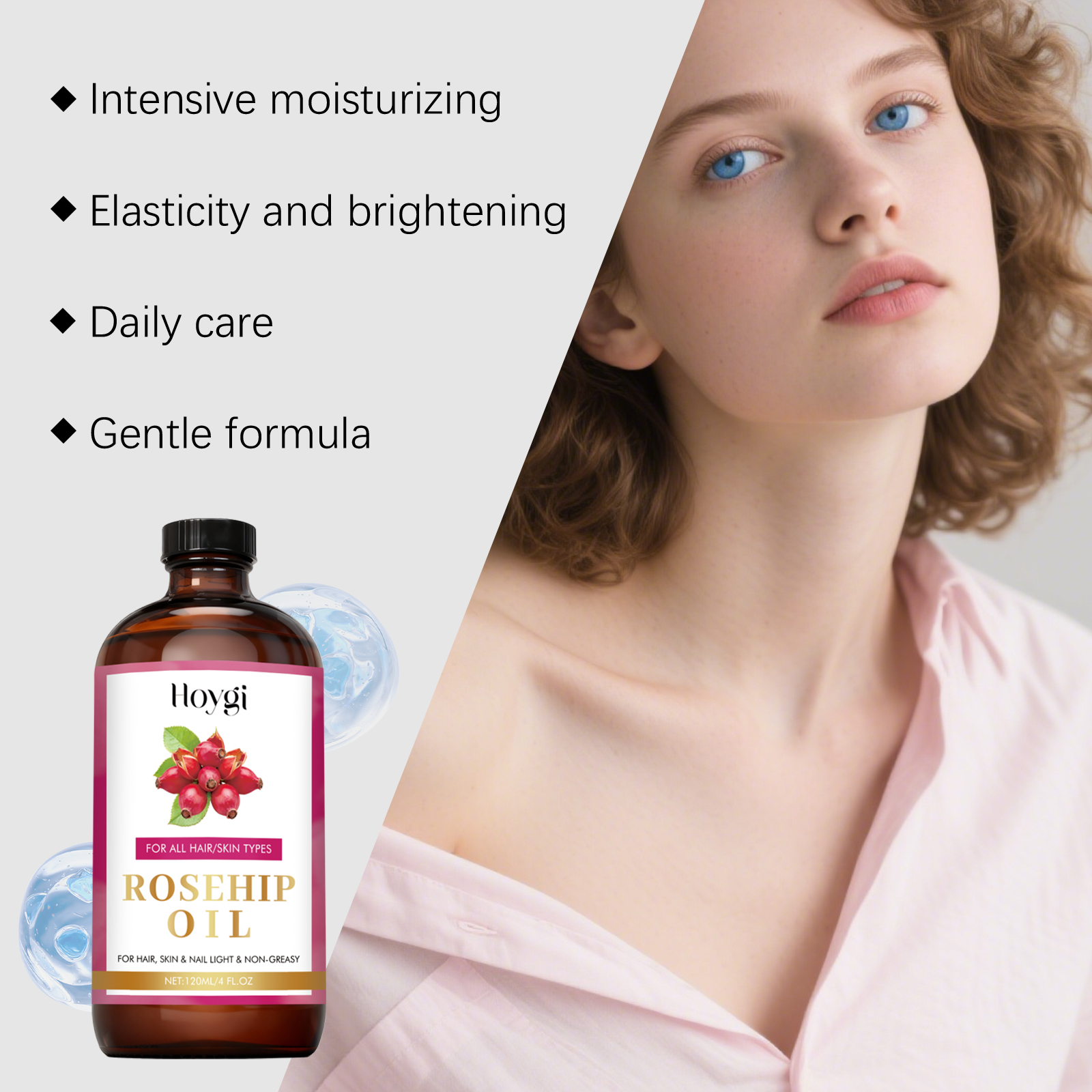Natural Rosehip Seed Essential - Hair Care Oil Serum 评论和价格