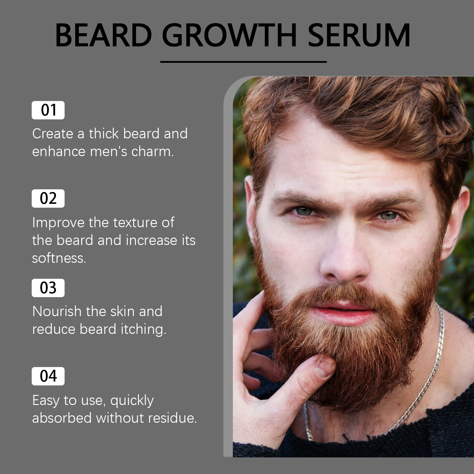 Beard Care Essential Oil Deep  - Hair Care Oil Serum 评论和价格